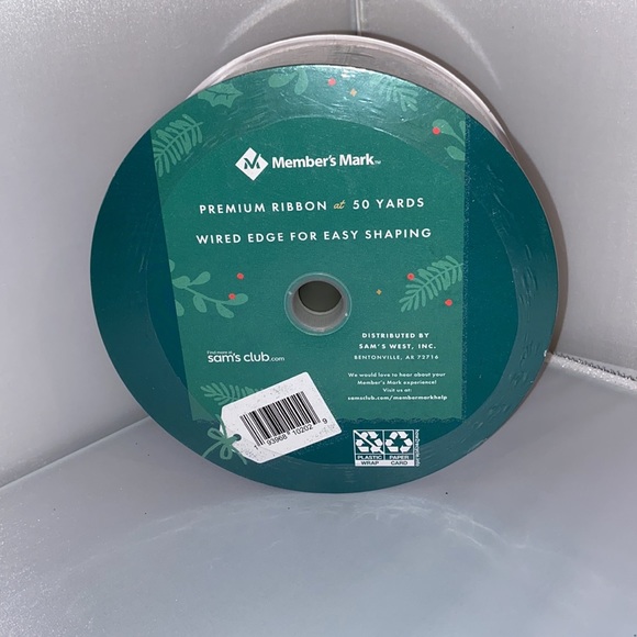 50 Yards 2.5 inch Red Truck Wired Ribbon - Picture 5 of 6